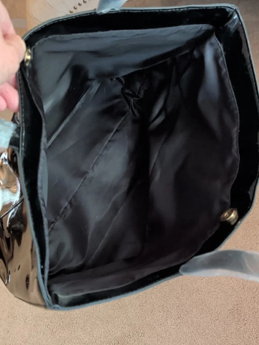 Givenchy Black Patent Tote with Gloss Finish - Picture 6 of 6